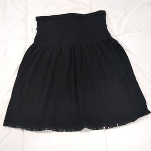 Shirred strapless top